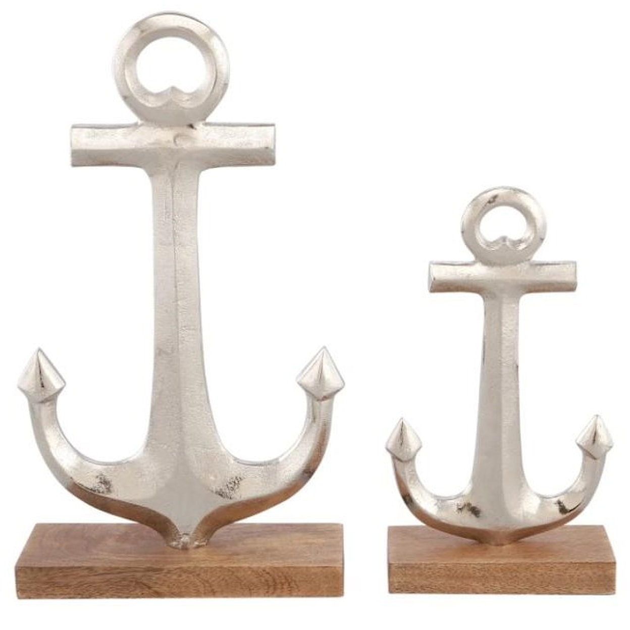 Crestview Collection Decorative Accessories Set of 2 Anchor Statues