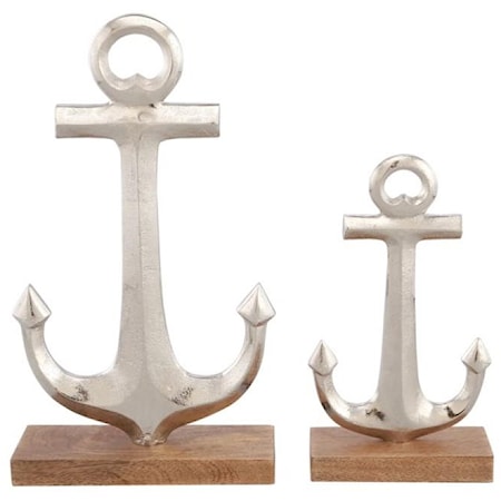 Set of 2 Anchor Statues