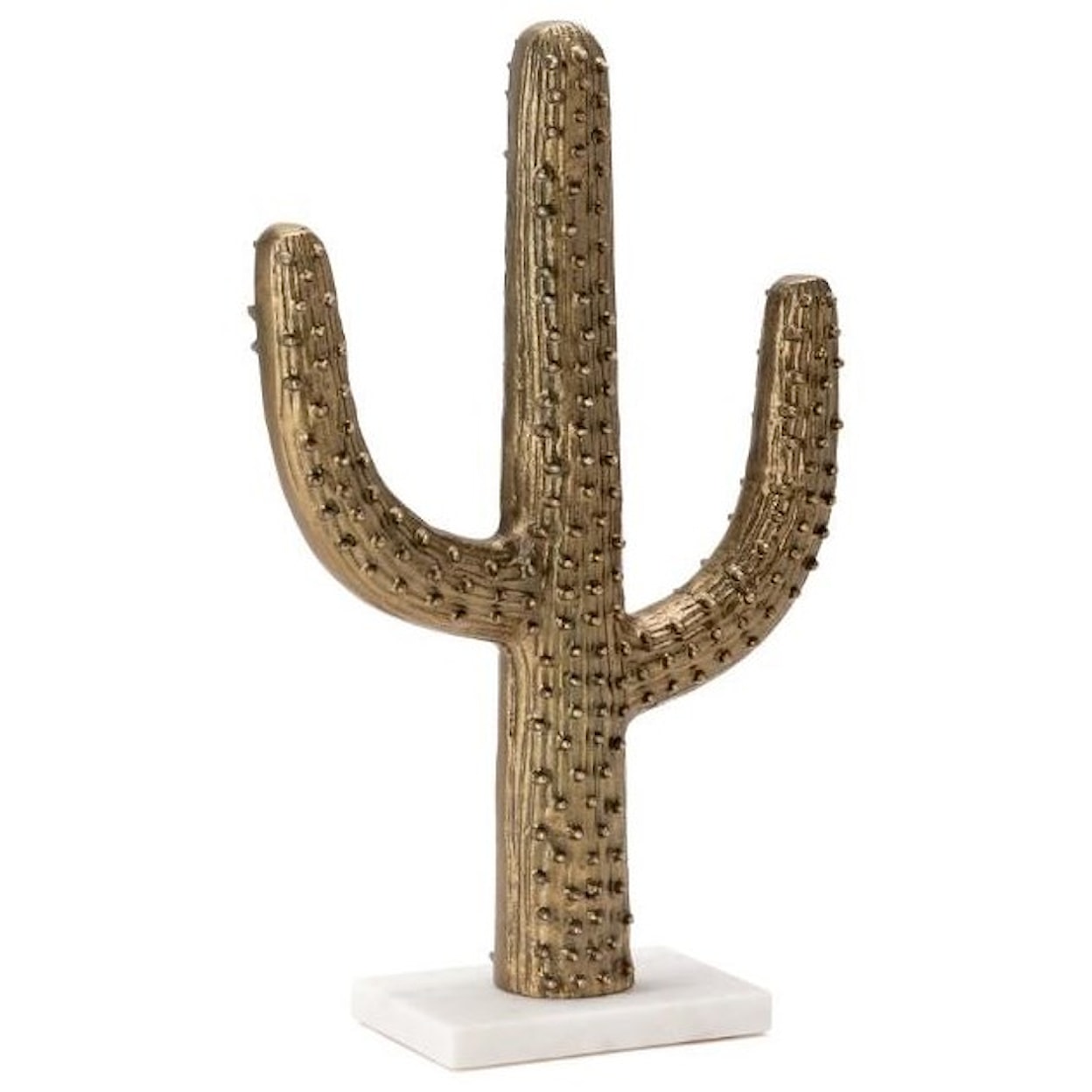 Crestview Collection Decorative Accessories Cacti Succulent Sculpture on Marble Base