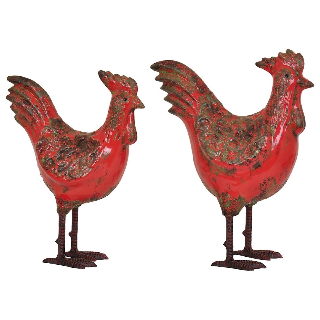 Crestview Collection Decorative Accessories Rooster Statues
