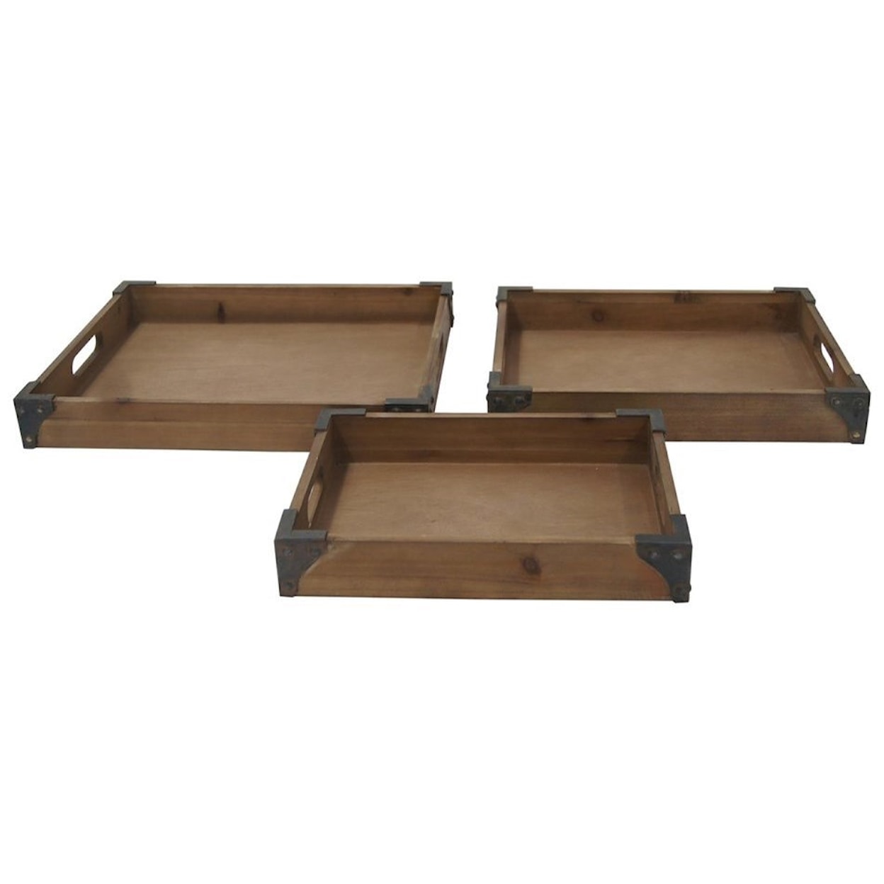 Crestview Collection Decorative Accessories Rustic Trays