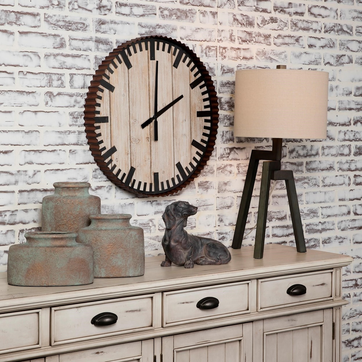 Crestview Collection Decorative Accessories Past Time Clock