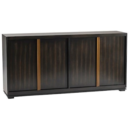 Empire 4 Door Sideboard with Burnished Brass