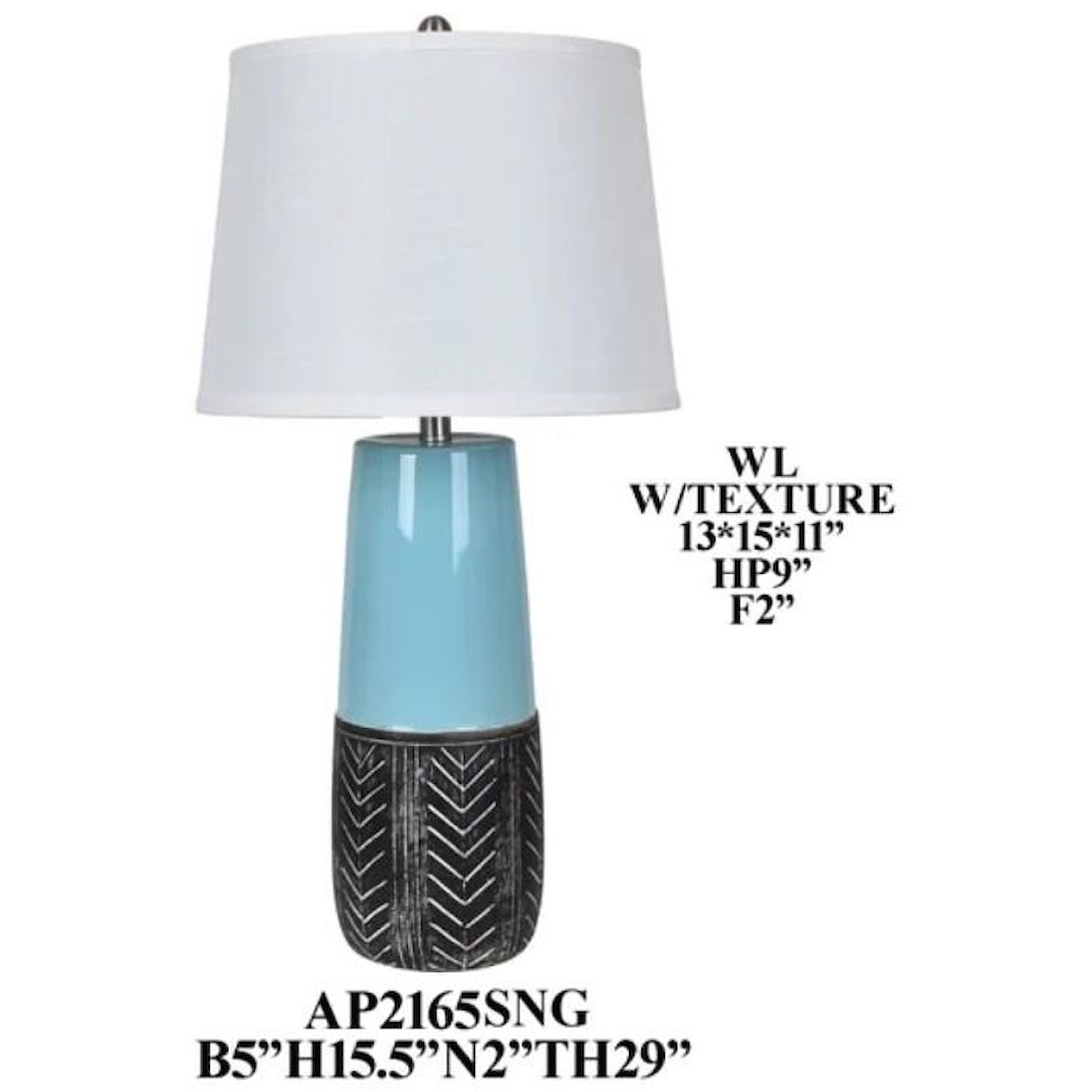 Crestview Collection Lighting Ceramic Table Lamp