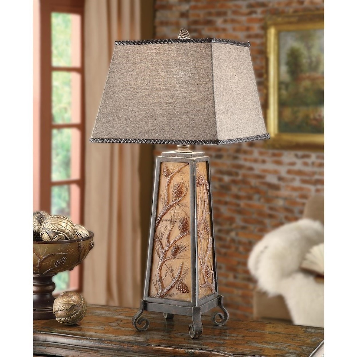 Crestview Collection Lighting "Autumn'S Light" Table Lamp