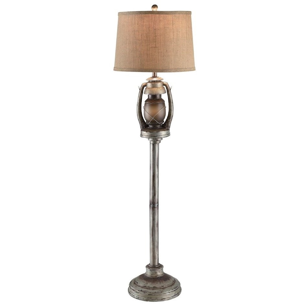 Crestview Collection Lighting Oil Lantern Floor Lamp