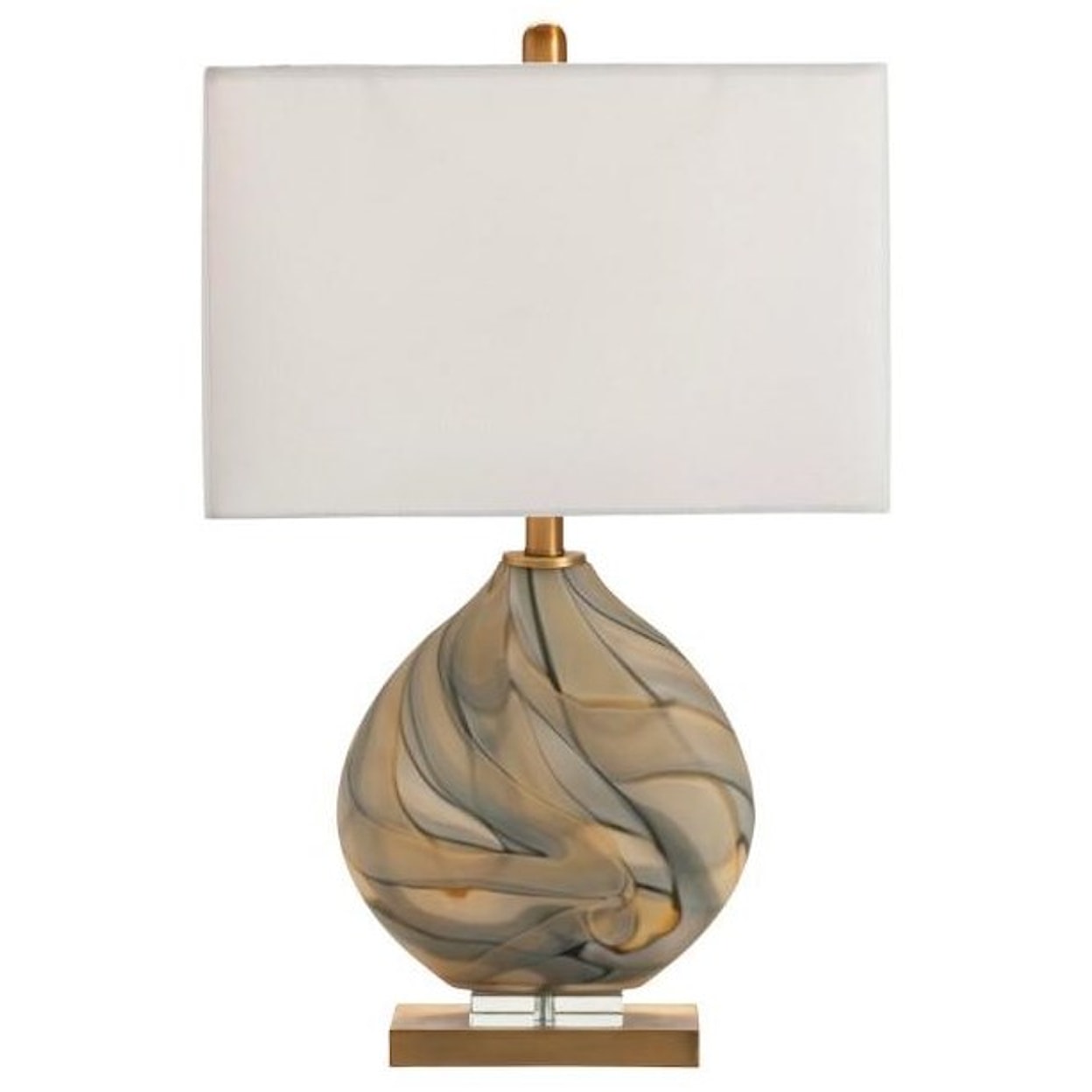 Crestview Collection Lighting Chandon Swirl Table Lamp