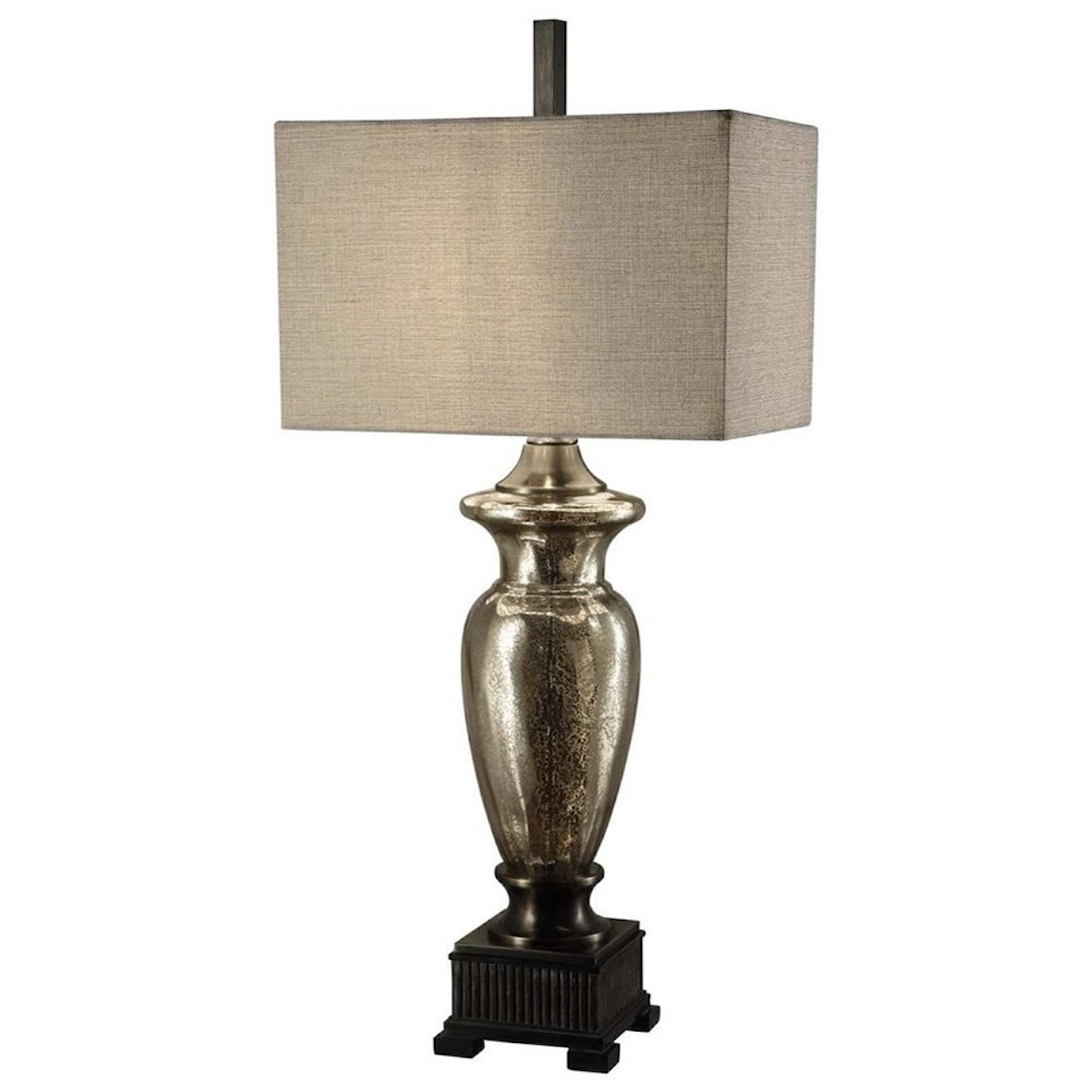 Crestview Collection Lighting Antique Murcury Glass Table Lamp