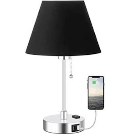 Metal Lamp with USB Charger