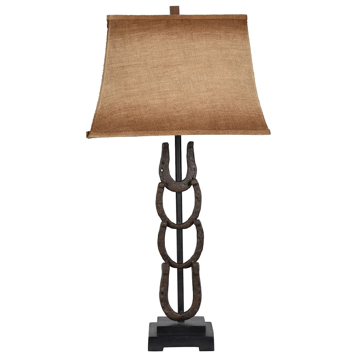 Crestview Collection Lighting Houseshoe Table Lamp
