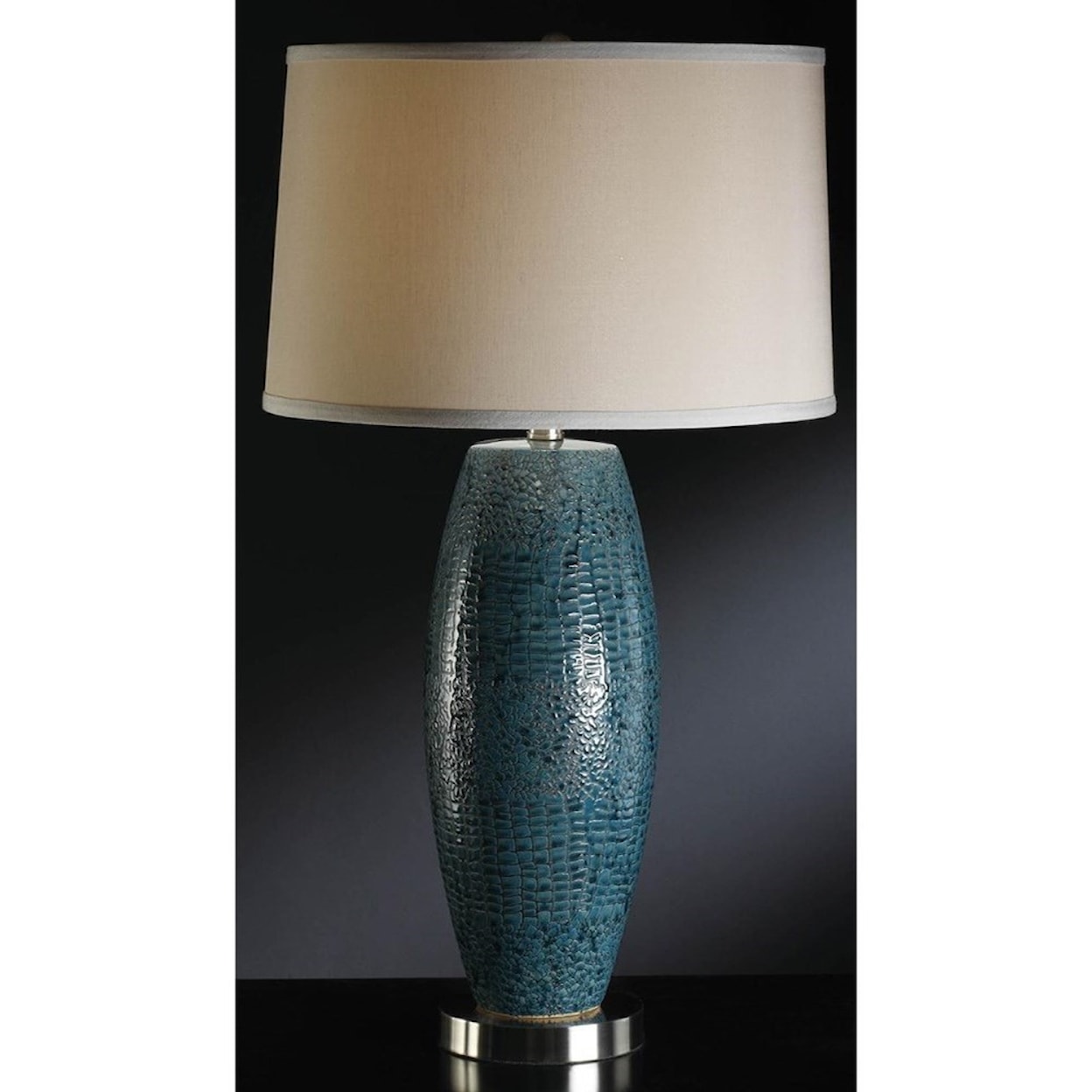 Crestview Collection Lighting Melrose Blue Table Lamp