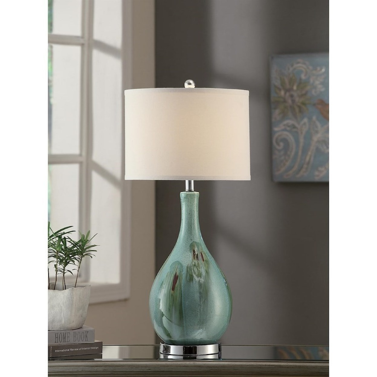Crestview Collection Lighting Sea Scape Table Lamp 30"Ht