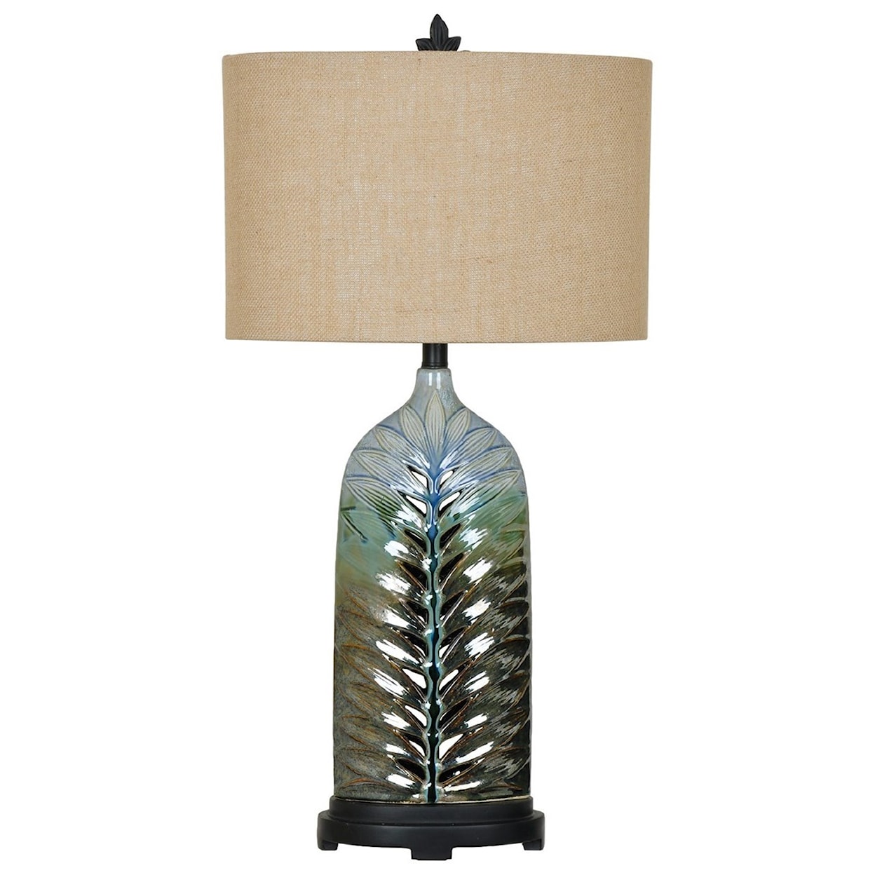 Crestview Collection Lighting Rim Table Lamp