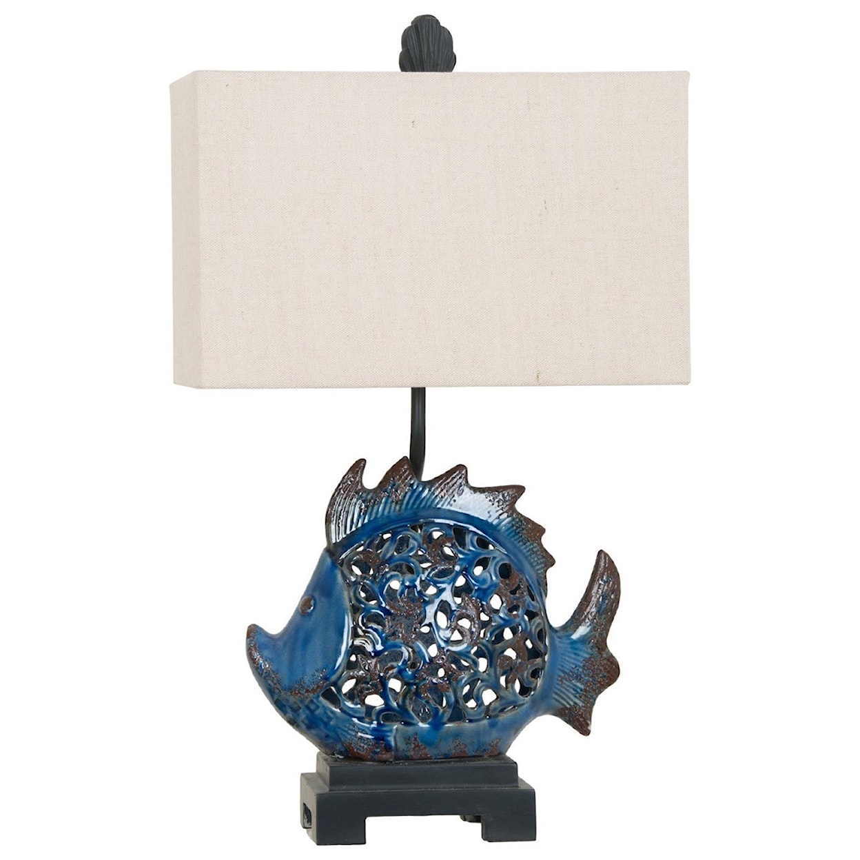 Crestview Collection Lighting Scales Table Lamp