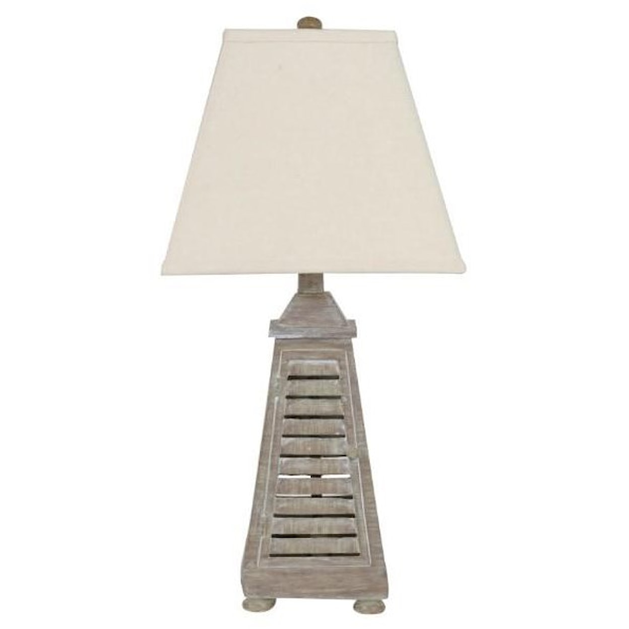 Crestview Collection Lighting Shutter Tower Table Lamp