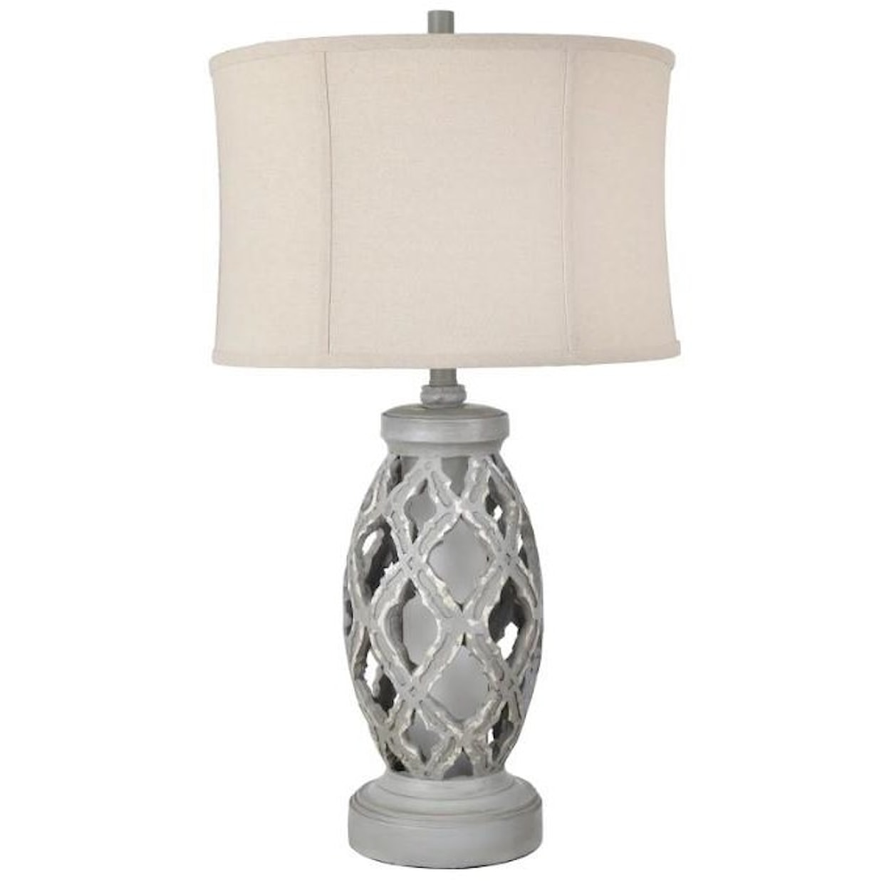 Crestview Collection Lighting Gaborone Table Lamp with Night Light