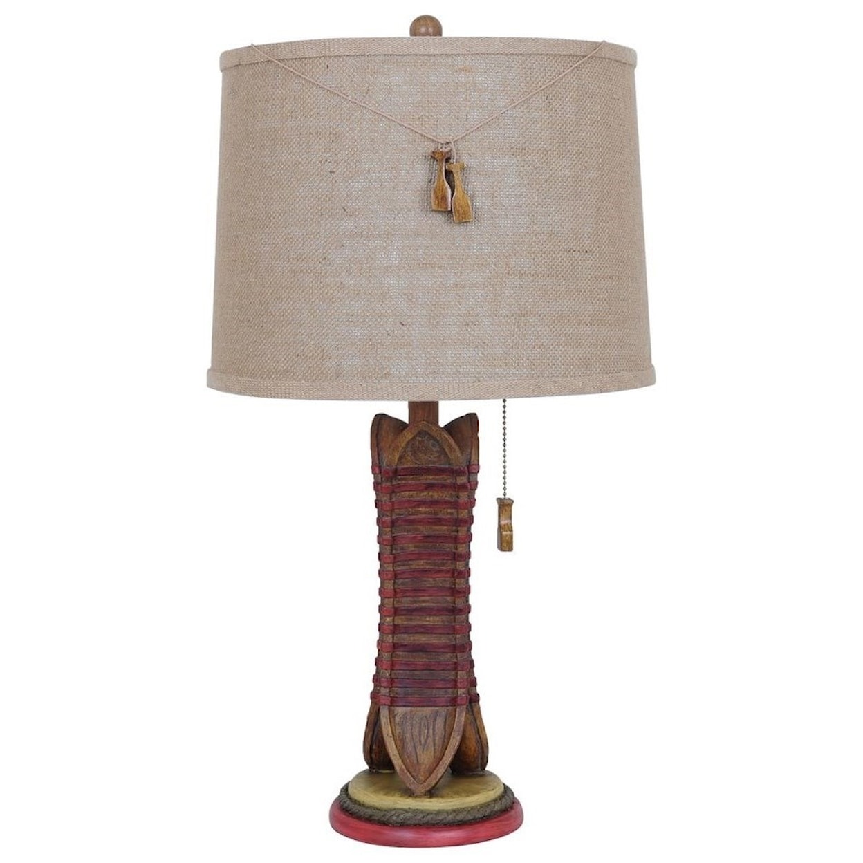 Crestview Collection Lighting Canoe Table Lamp
