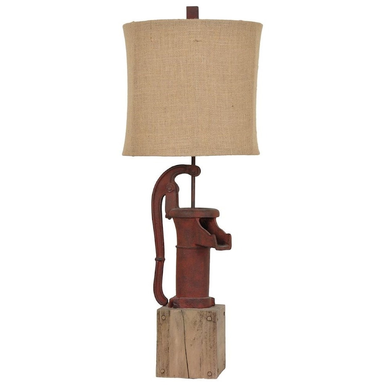 Crestview Collection Lighting Antique Pump Table Lamp