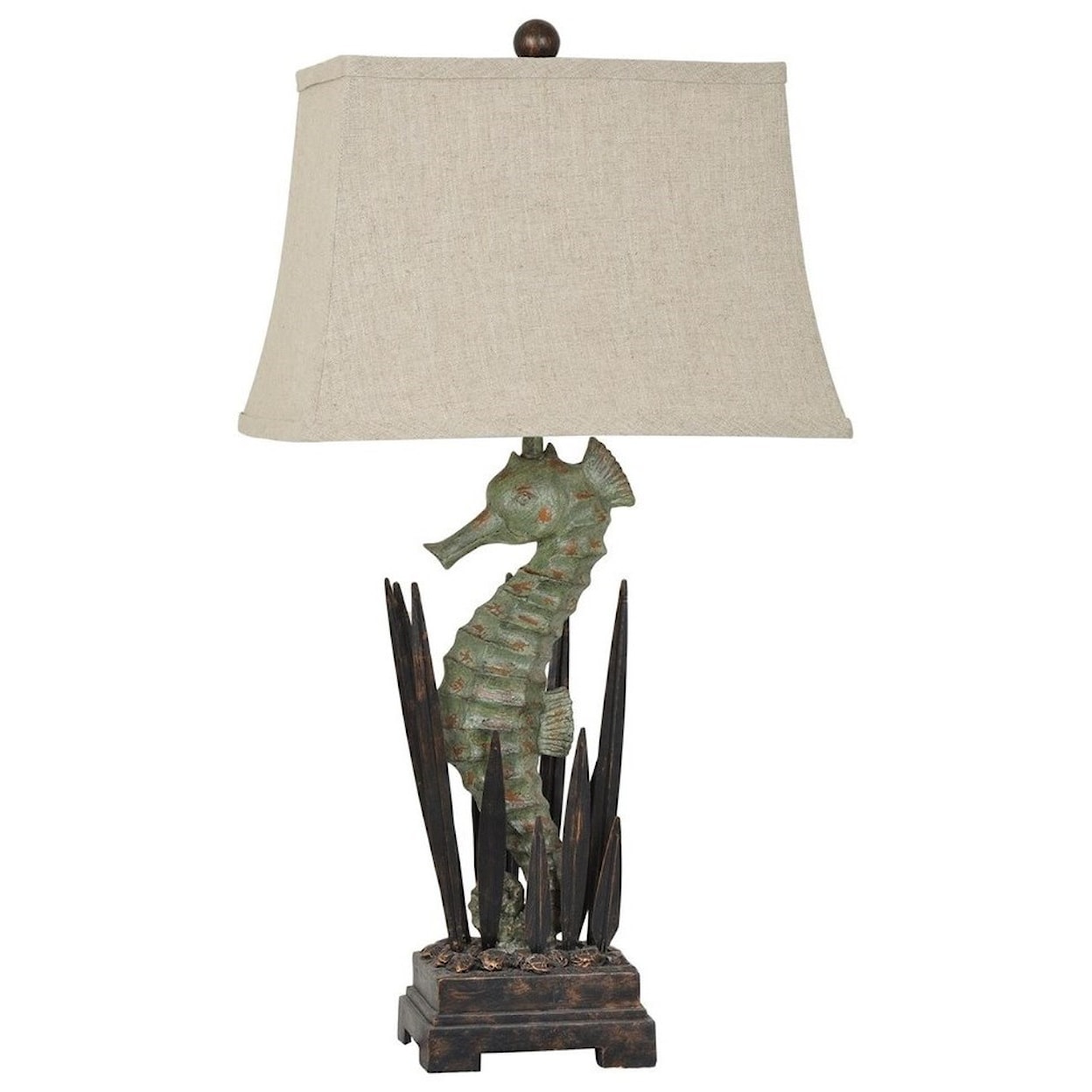 Crestview Collection Lighting Seahorse Table Lamp