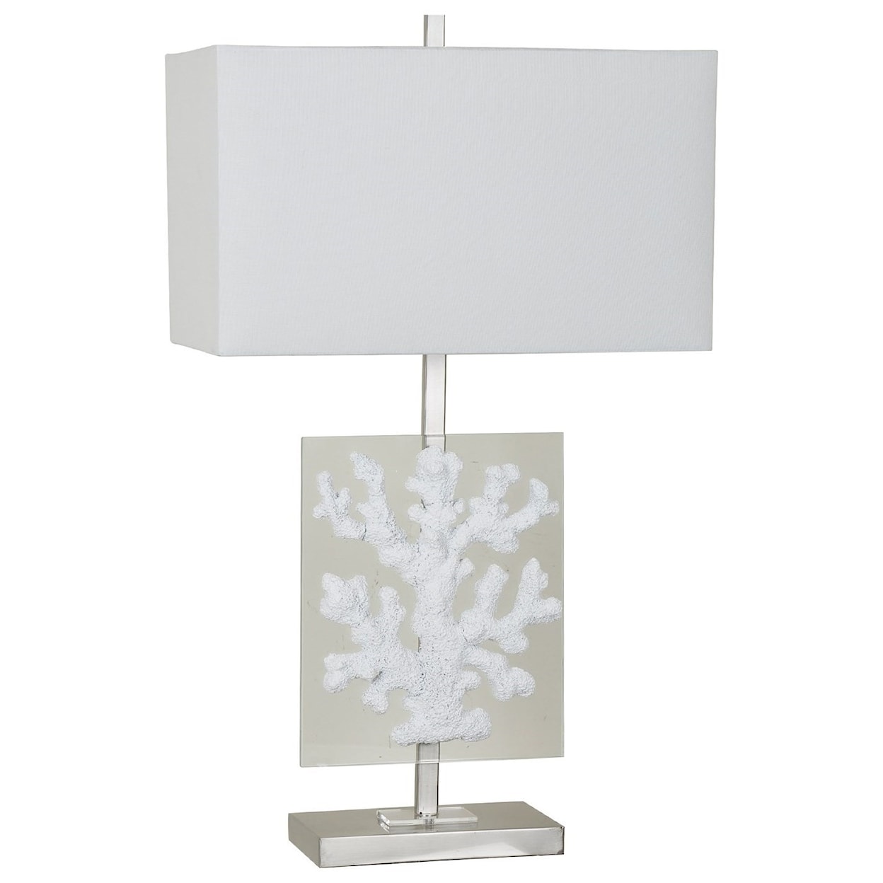 Crestview Collection Lighting Coral Glass Table Lamp