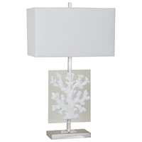 Coral Glass Table Lamp