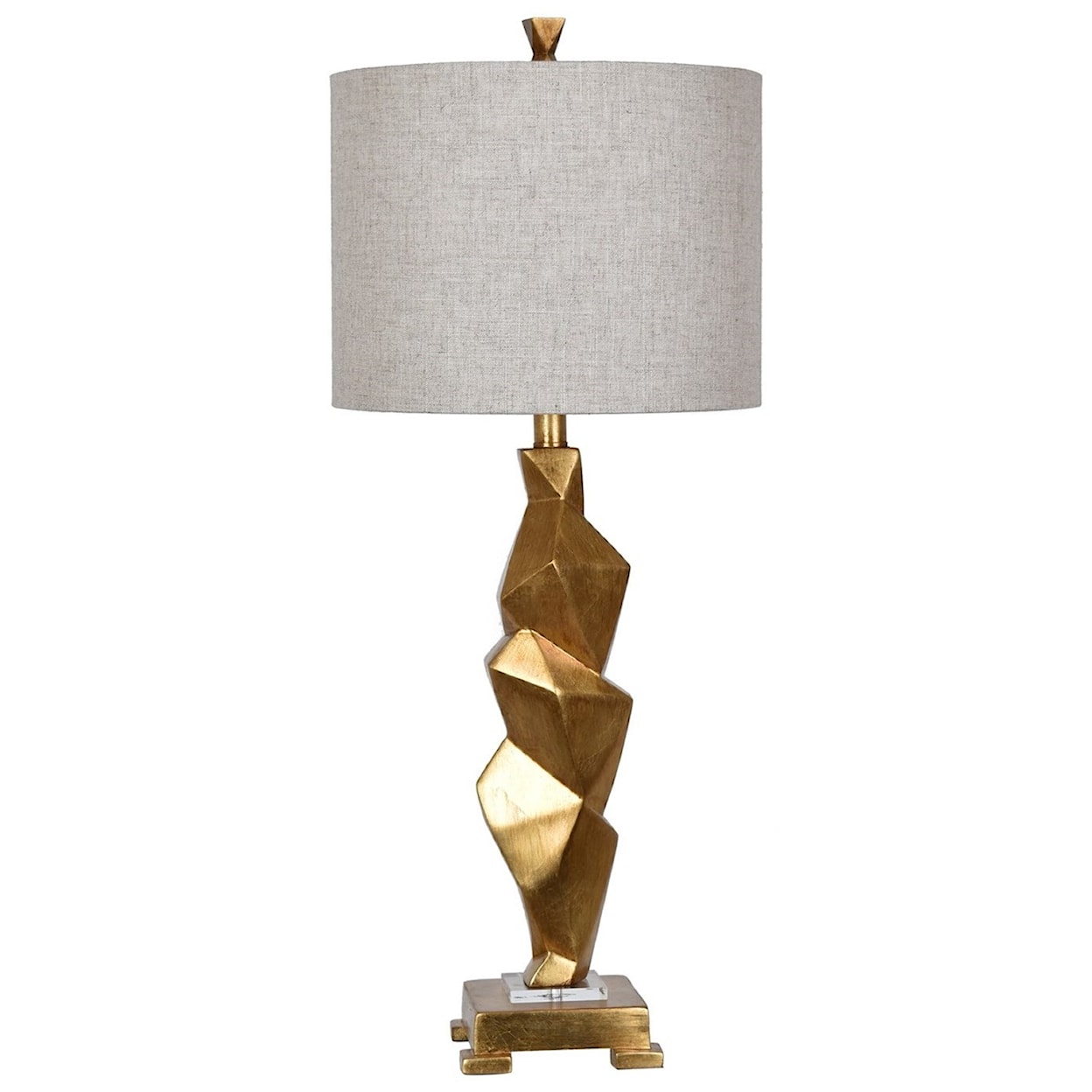 Crestview Collection Lighting Polygon Table Lamp