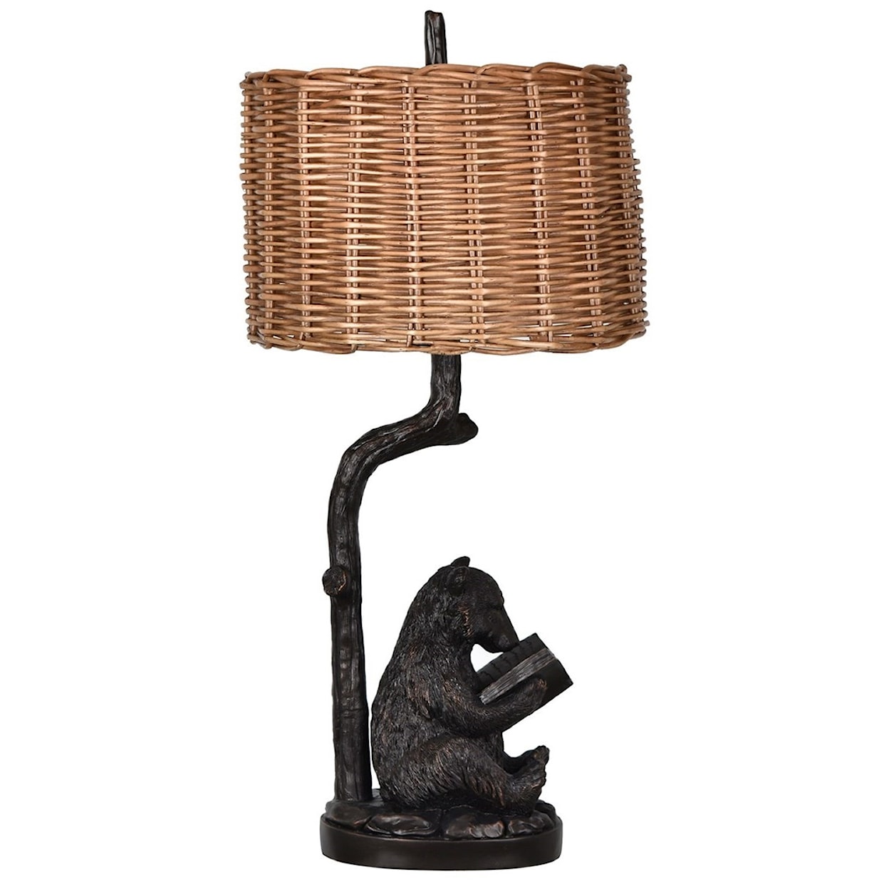 Crestview Collection Lighting Bear Knowledge Table Lamp