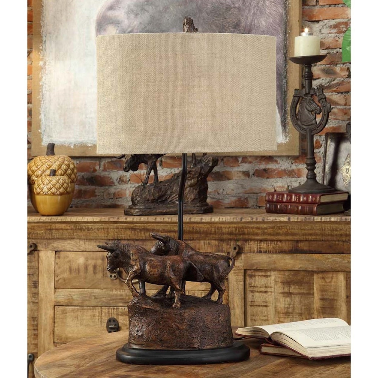 Crestview Collection Lighting Bull Run Table Lamp