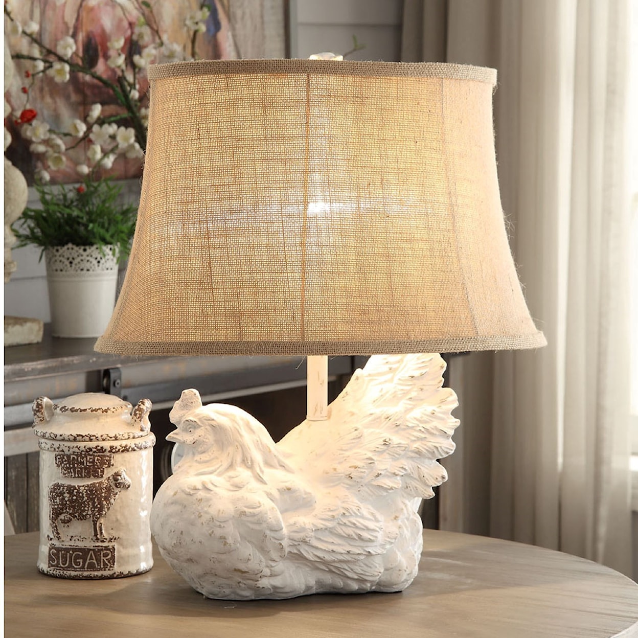 Crestview Collection Lighting Rooster Table Lamp