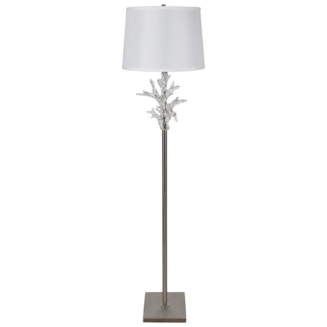 Crestview Collection Lighting Crystal Coral Floor Lamp