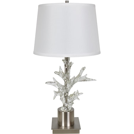 Crystal Coral Table Lamp