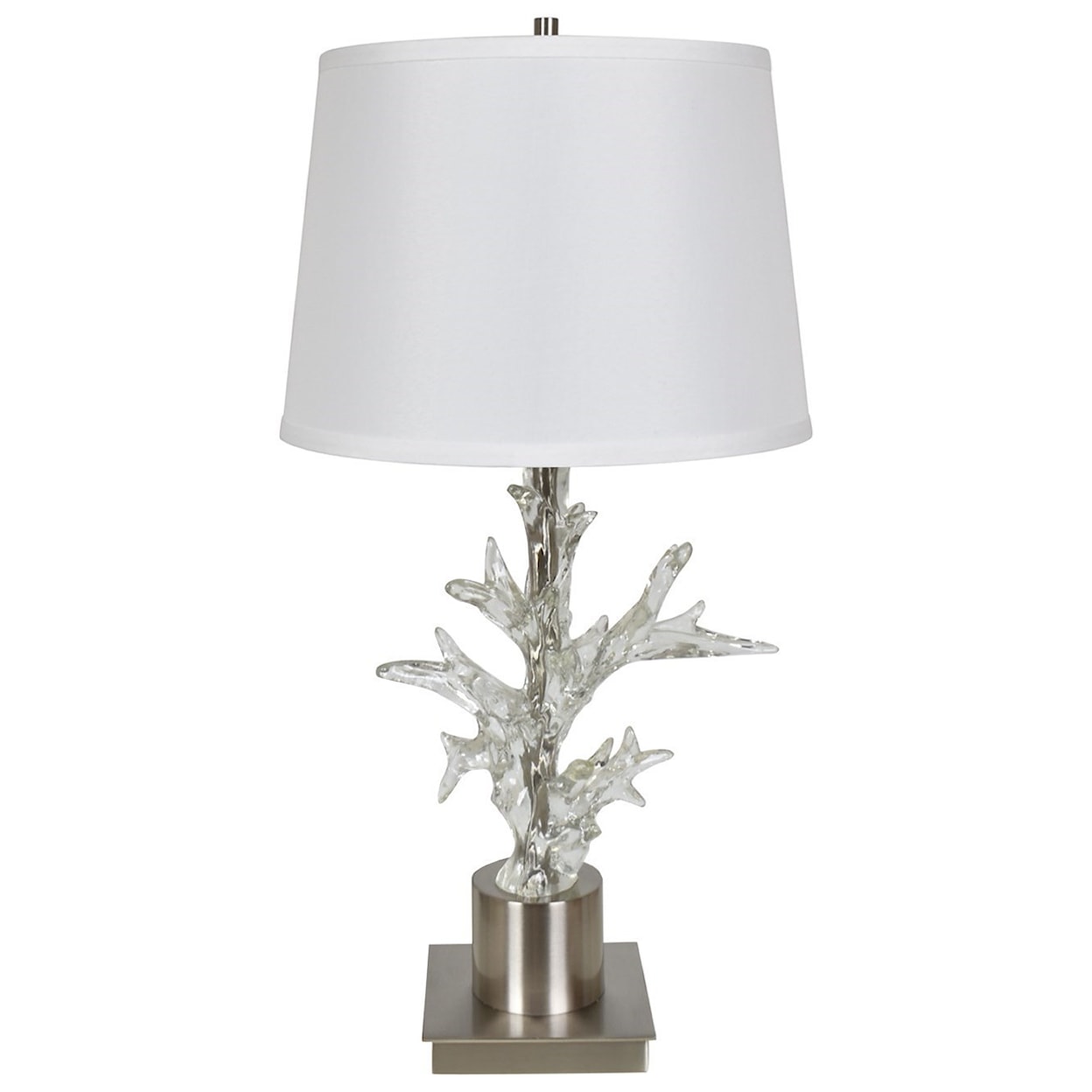 Crestview Collection Lighting Crystal Coral Table Lamp