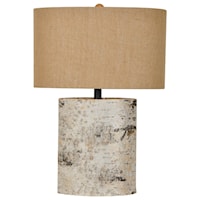 Birch Wood Table Lamp