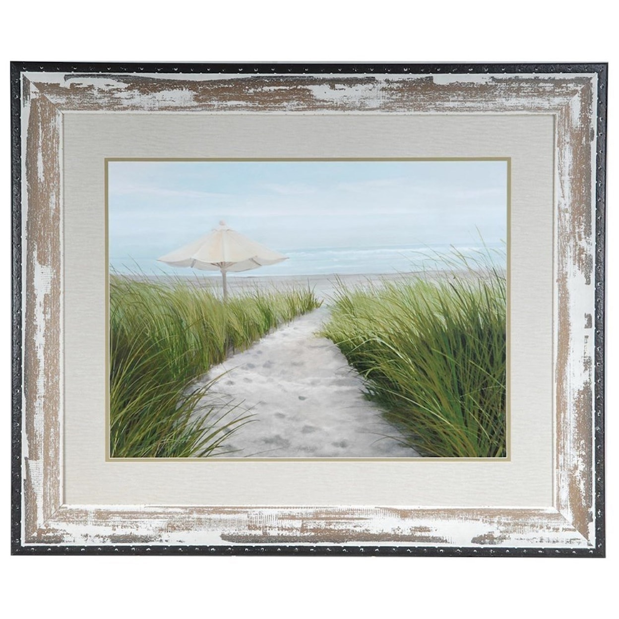 Crestview Collection Prints and Paintings Umbrella On The Beach