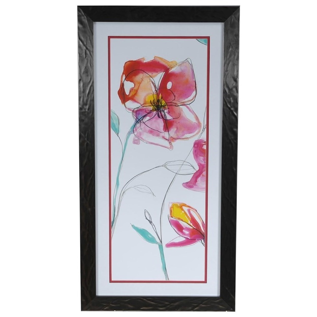 Crestview Collection Prints and Paintings Inked Floral 1
