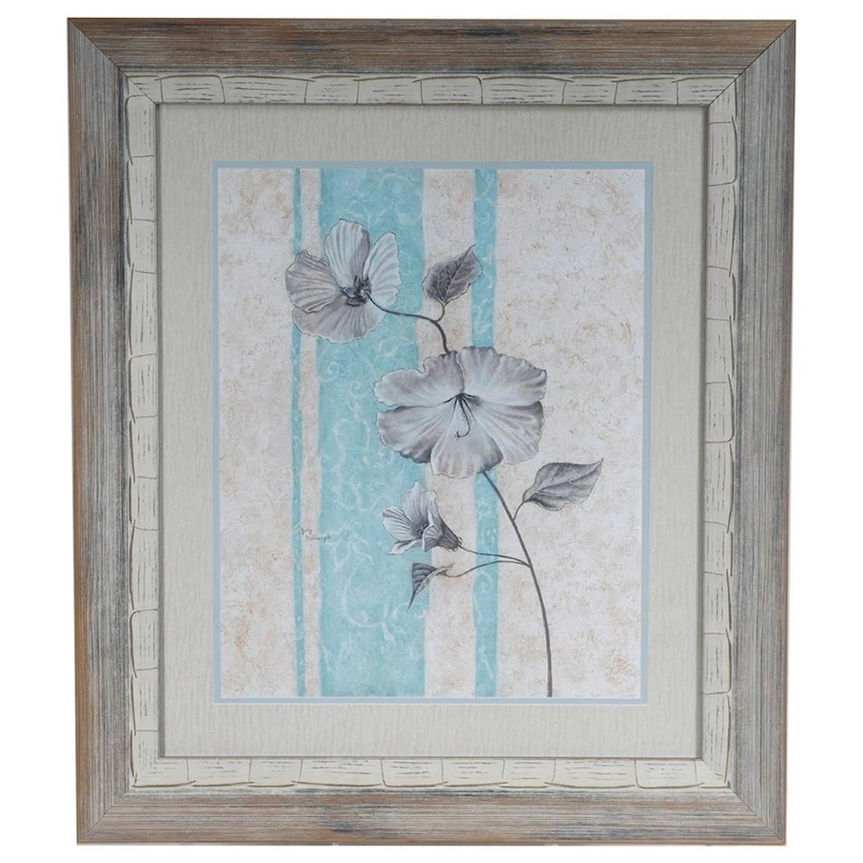 Crestview Collection Prints and Paintings Spa Blue 1