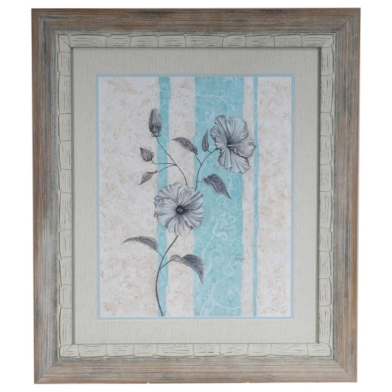 Crestview Collection Prints and Paintings Spa Blue 2