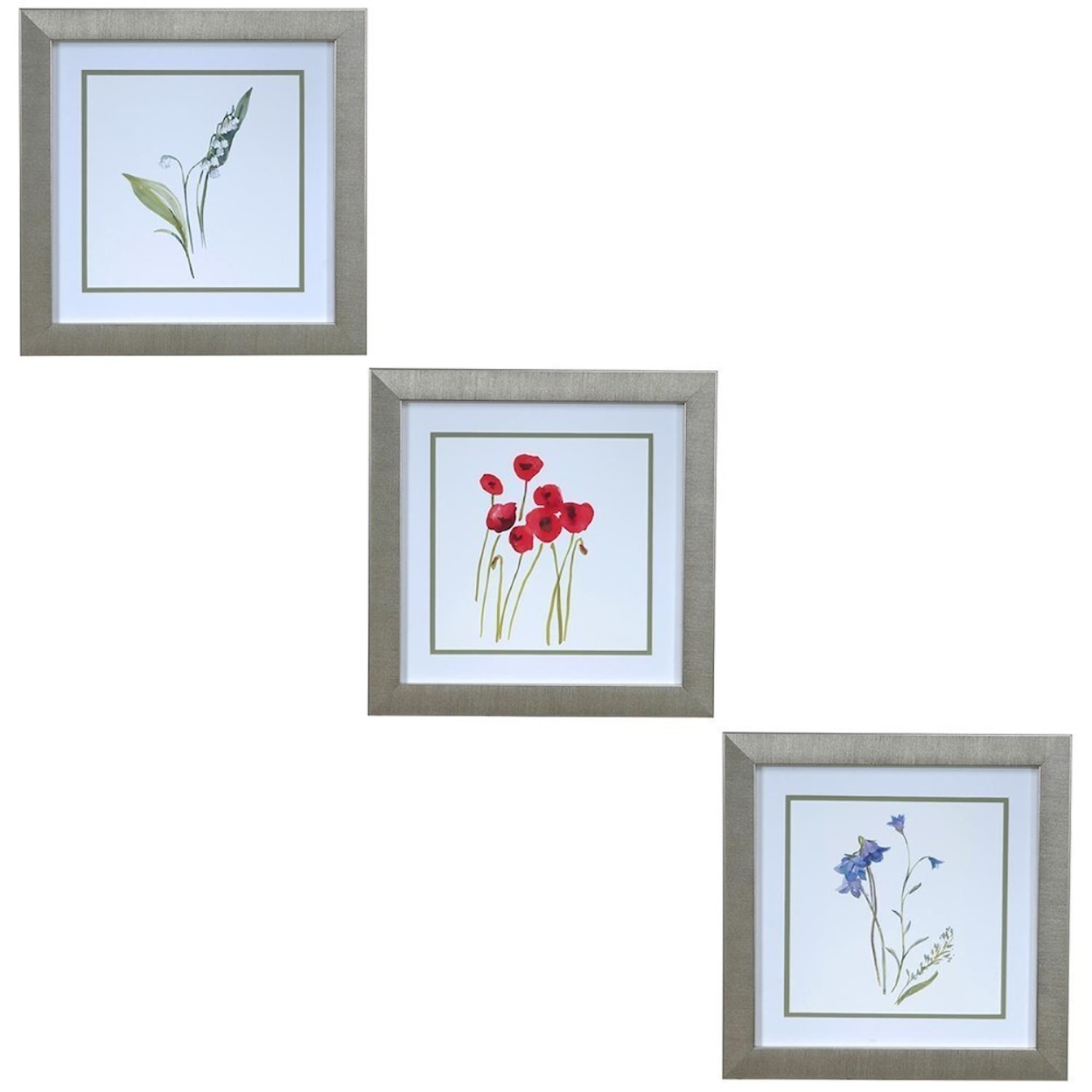 Crestview Collection Prints and Paintings Floral Delights 1,2,3,