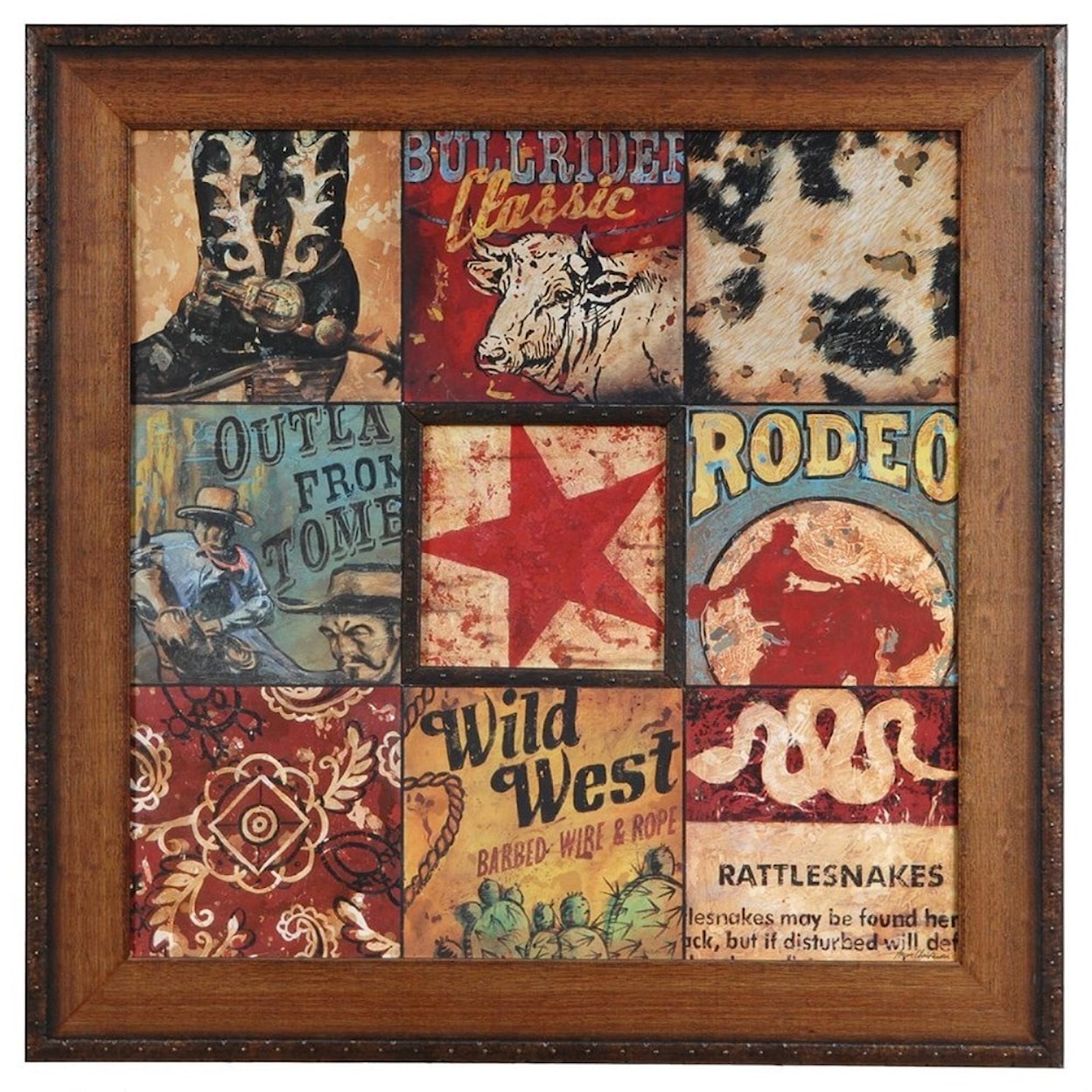 Crestview Collection Prints and Paintings Cowboy Collage