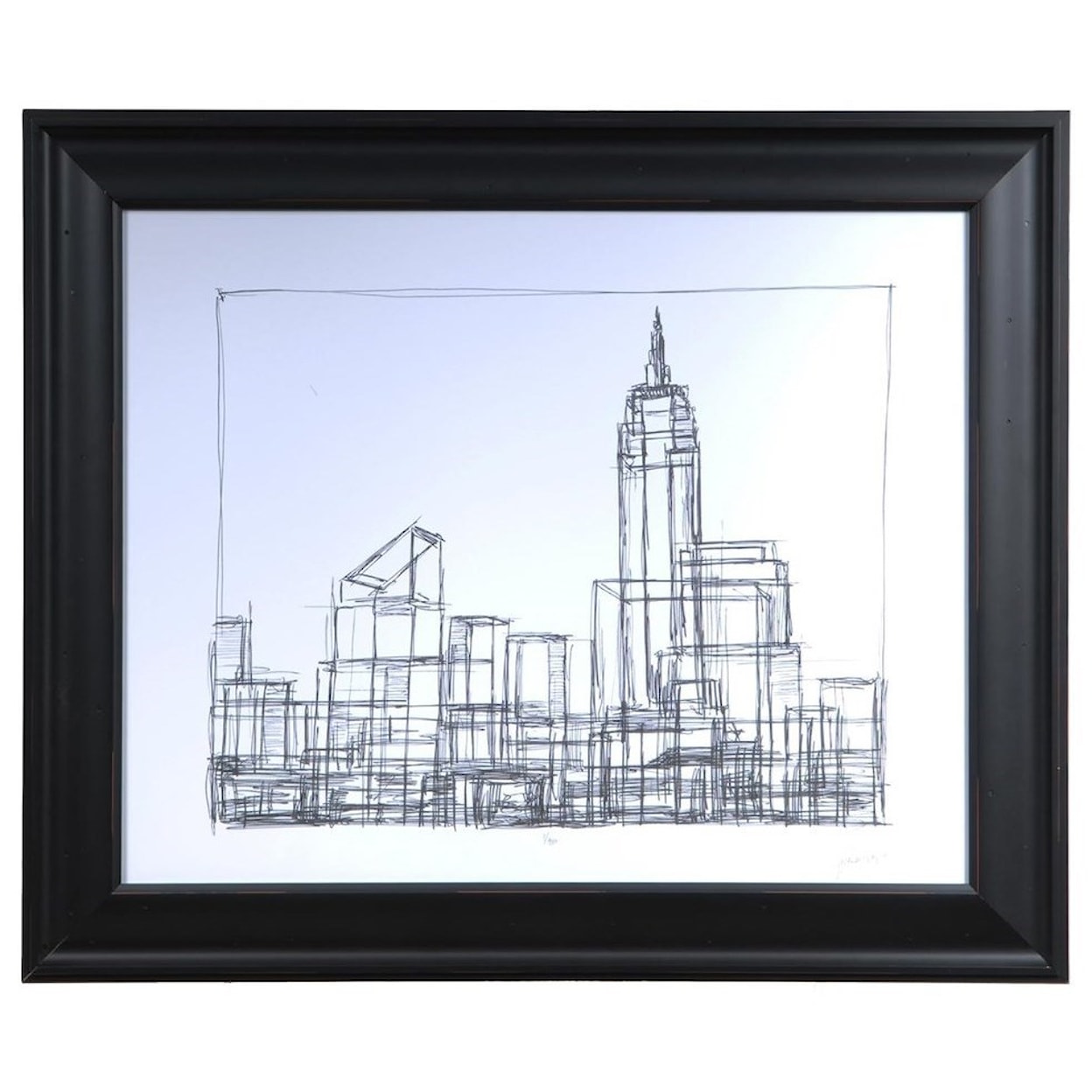 Crestview Collection Prints and Paintings Wire Frame Cityscape 1