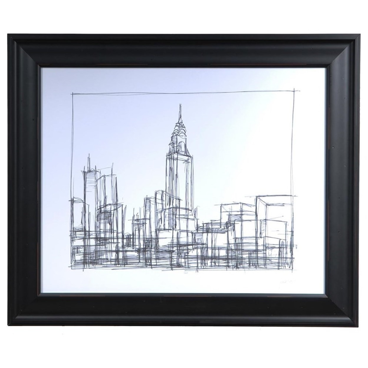 Crestview Collection Prints and Paintings Wire Frame Cityscape 2