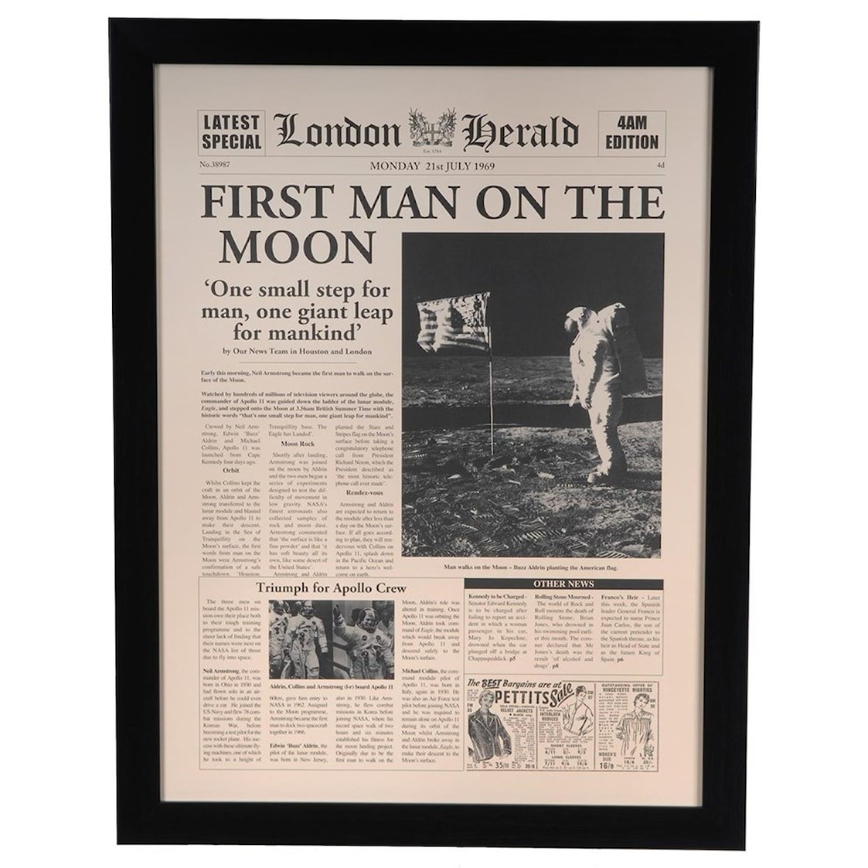 Crestview Collection Prints and Paintings First Man On Moon