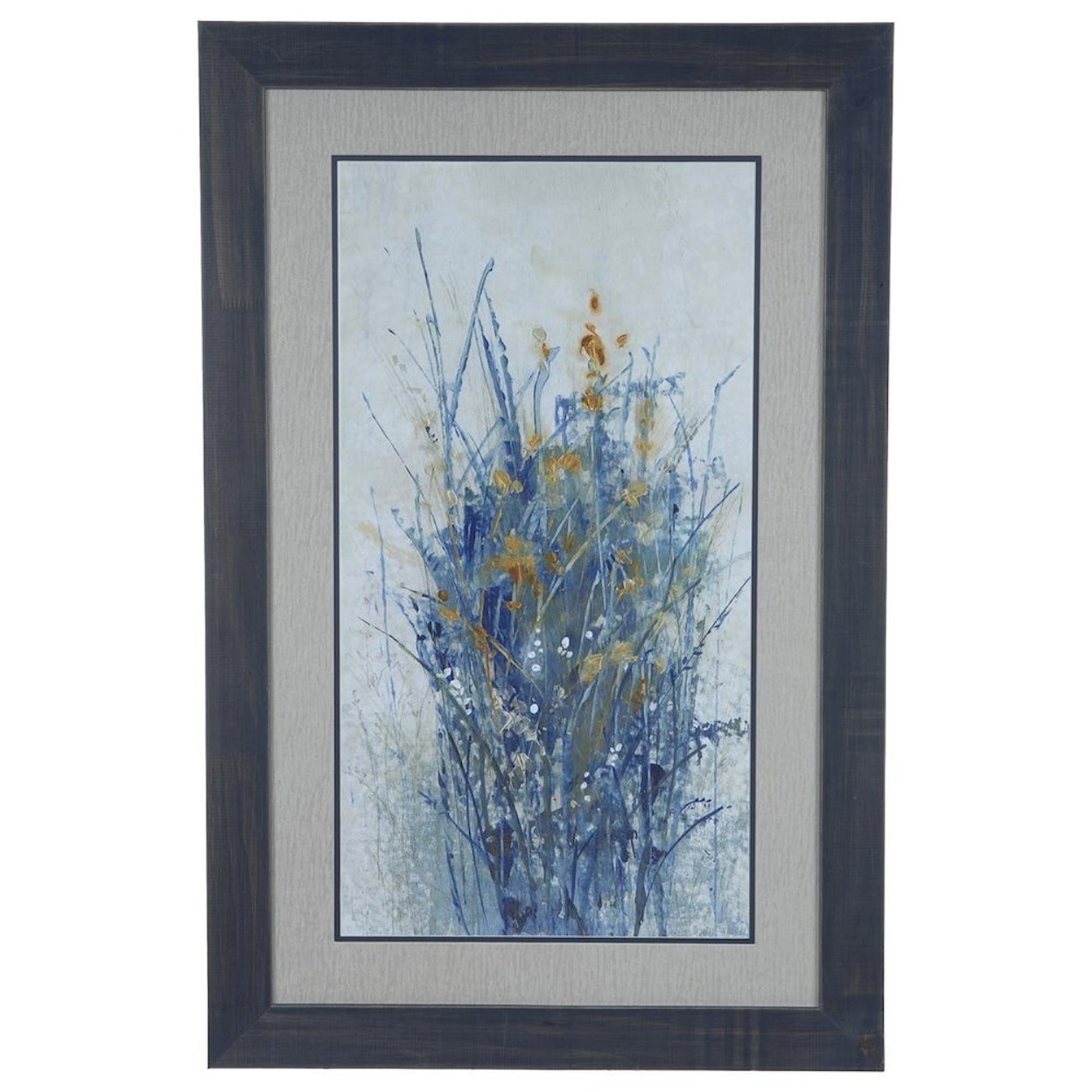 Crestview Collection Prints and Paintings Indigo Floral 1