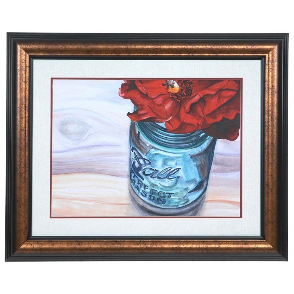 Crestview Collection Prints and Paintings Ball Jar Flowers 3