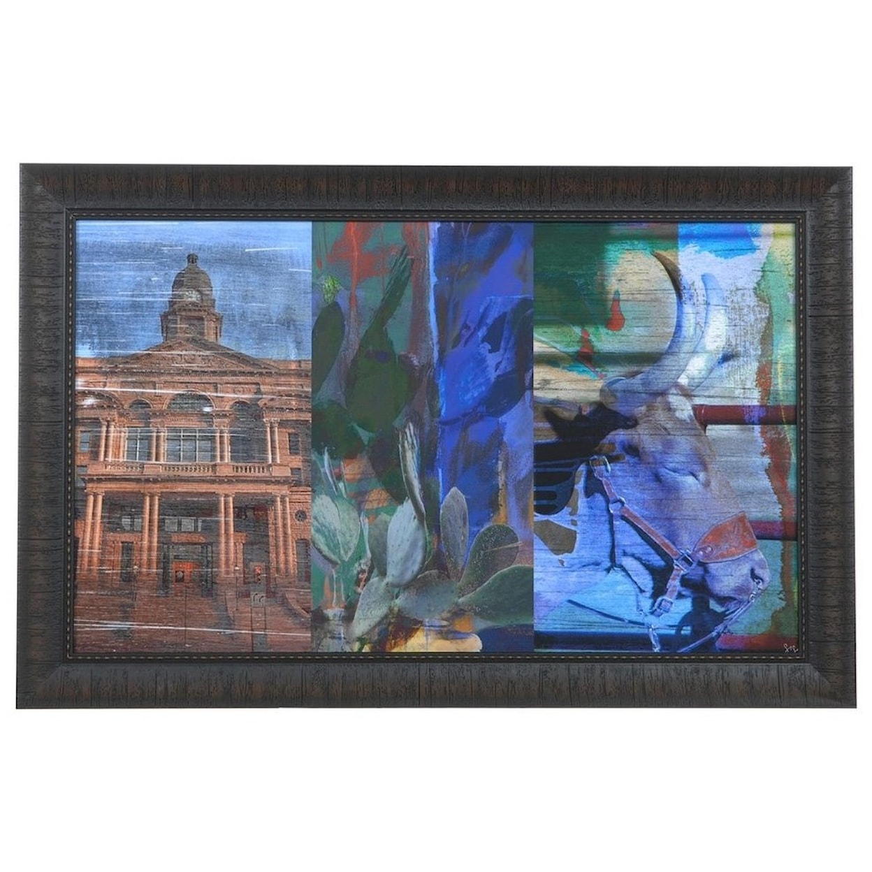 Crestview Collection Prints and Paintings Texas Steer Collage