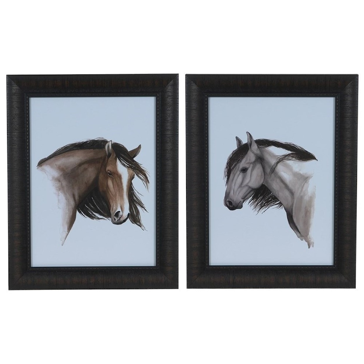 Crestview Collection Prints and Paintings Wild Horse 1&2 (Set)