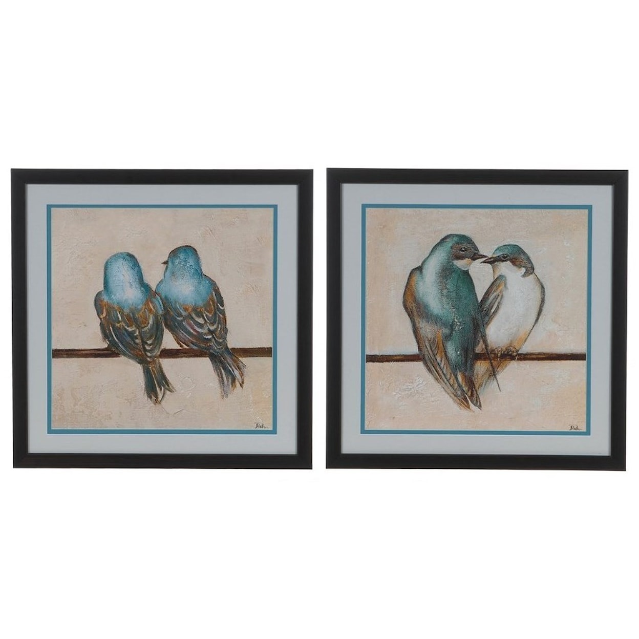 Crestview Collection Prints and Paintings Gleeful Square 1 & 2 (Set)