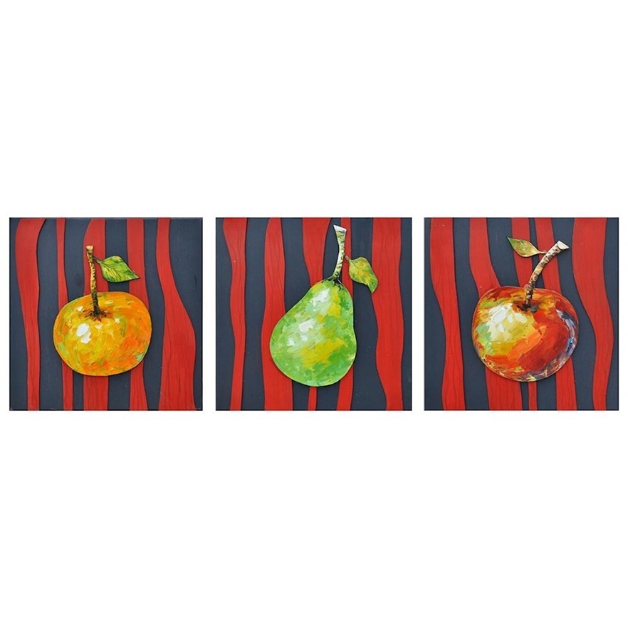 Crestview Collection Prints and Paintings Fruit Stripes