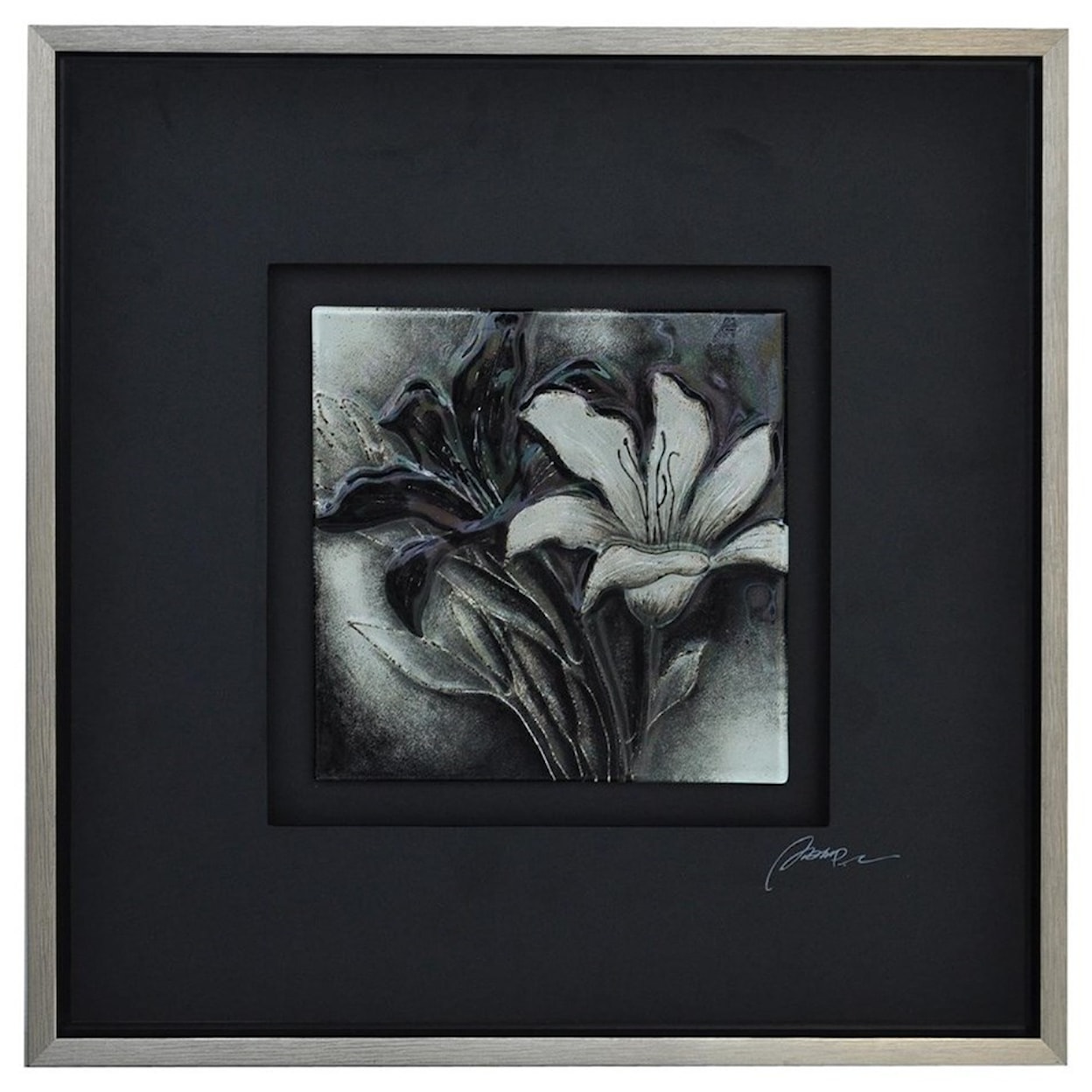 Crestview Collection Prints and Paintings B&W Floral 1
