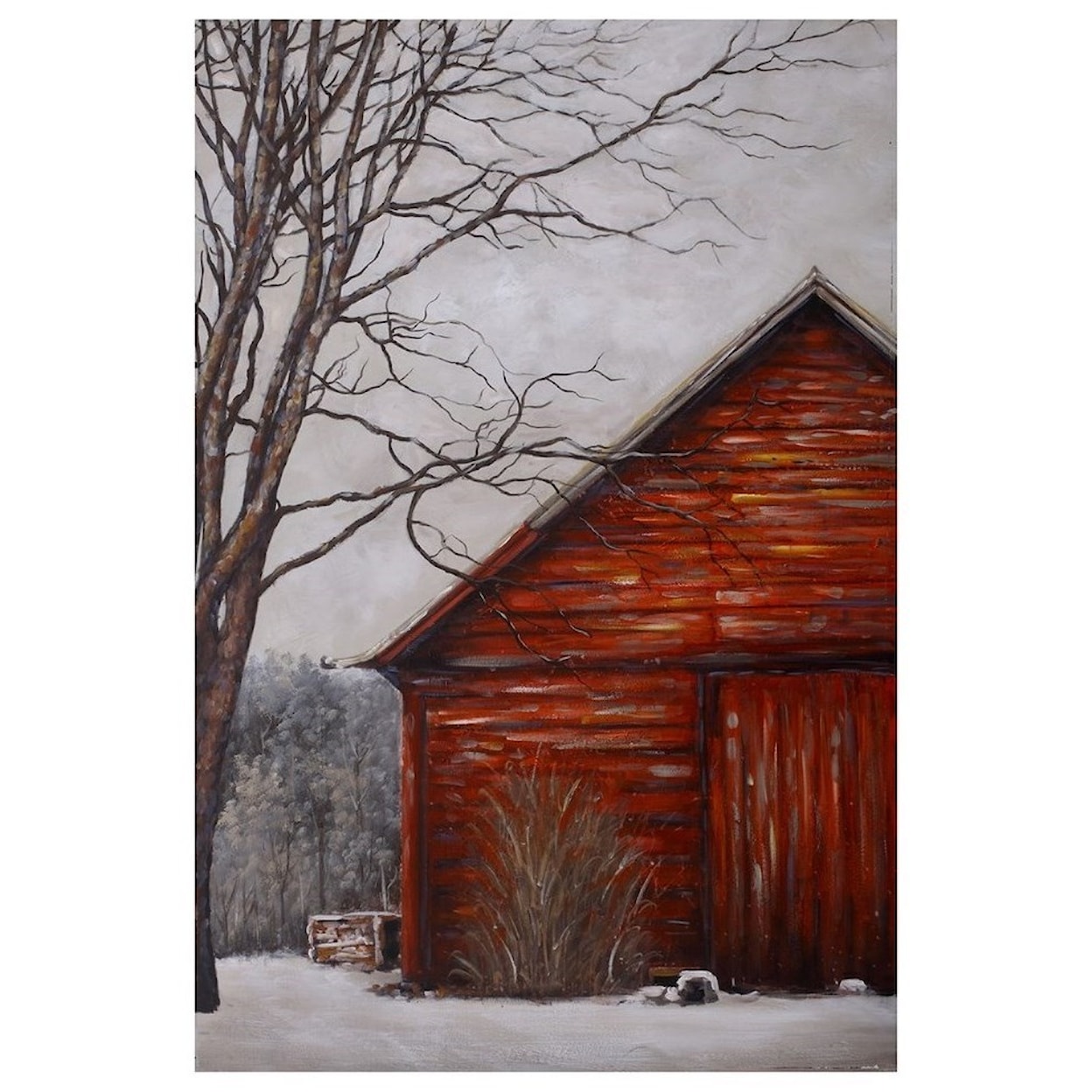 Crestview Collection Prints and Paintings Red Barn